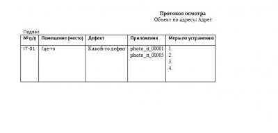 Шаблон экспорта