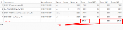 импортирую таблицу