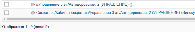 ШАГ 0. Родительская запись для рабочего места СЕКРЕТАРЯ пустая, верхний уровень иерархии